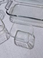 Pyrex 6-Piece Glass Baking Dish Set, Assorted Sizes, Oven Safe, Clear, with Handles - 6