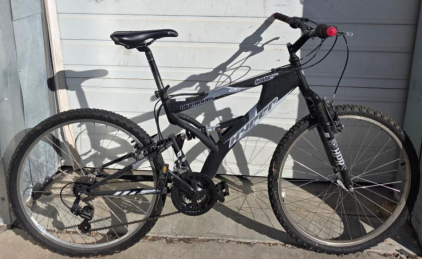 Hyper Havoc FS 26" Full Suspension Mountain Bike, 21-Speed, Aluminum Frame