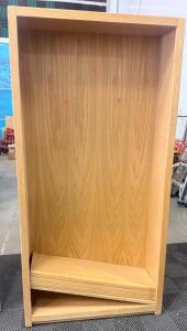 Light Oak Bookshelf with Adjustable Shelves, 72" H x 30" W x 12" D