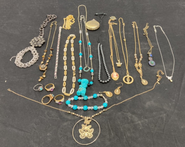 Assorted Necklaces, Rings and Bracelets