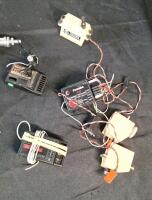 (1) HobbyZone RC Transmitter Controller 2.4GHz & (11) Assorted RC Electric Motors & (3) Receivers - 5