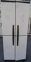 Outdoor Plastic Storage Cabinet, 4 Adjustable Shelves, Lockable, Weather-Resistant