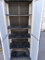 Outdoor Plastic Storage Cabinet, 4 Adjustable Shelves, Lockable, Weather-Resistant - 4
