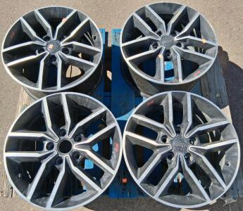 Jeep Split-Spoke Alloy Wheels (Set of 4), Machined/Black, Used