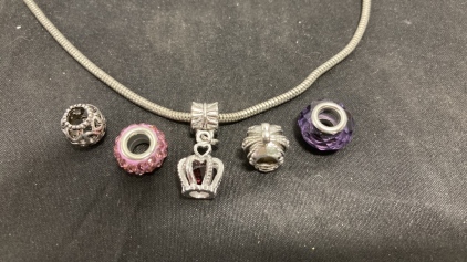 Charm Necklace W/ Assorted Charms