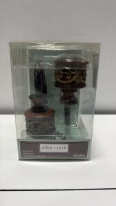 Allen + Roth Curtain Holdbacks 2-Pack, Burnished Bronze, Model 0315875, Ornate Scroll Design