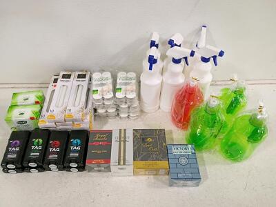 Household & Personal Care Bundle: Deodorant, Perfume, Candles, Spray & Liquid Bottles, Soap