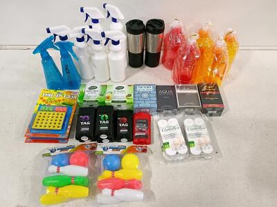 Wholesale Lot: 36-Piece Assorted General Merchandise &ndash; Personal Care, Household Items, Games