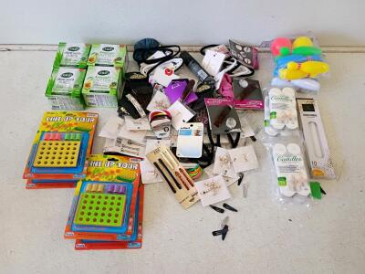 Mixed Lot &ndash; Dalan Soap, Candles, Hair Accessories, Connect 4 Game, Kids Bowling Set