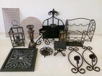 Home Decor Set &ndash; Candle Holders, Wine Racks