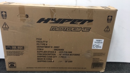 Hyper Motorbike Bicycle - Still in Box