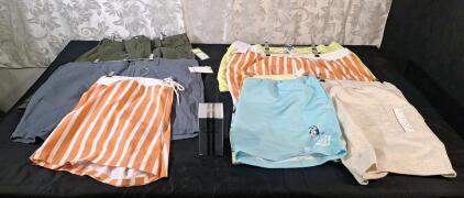 (2) Pair Of Mens Shorts, 42 Waist, (5) Pair Of Mens Shorts Size XXL & (1) 3.4-Fl Oz Bottle Of Guest Man Of Men Impression EAU De Parfum NaturaSpray Fragrance Couture