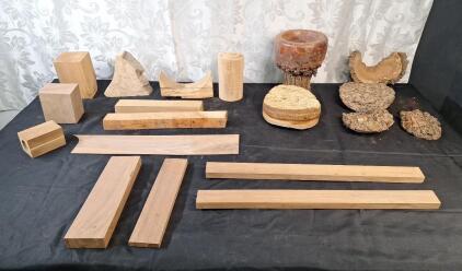 Lot Of Assorted Pieces Of Wood For Art & Craft Projects