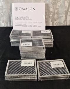 (1) 2-Pack Of 12" x 10-1/2" Range Hood Grease Filters & (19) 2-Packs Of 4" x 6-1/4" Microwave Charcoal Filters