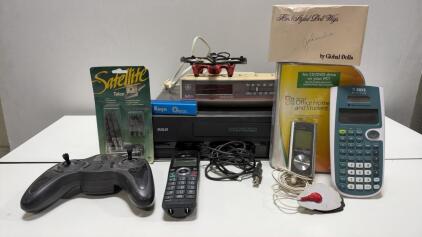 Misc Electronic Lot: USJ-837 Electronic Pulse Massager, DC 3.7V, LCD Display, Single Electrode Pad, Serial PN4-140528-01417