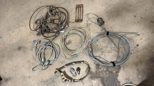 Assorted Industrial Wire Rope Slings, Shackles & Rigging Hardware &ndash; Steel, 3/8"&ndash;5/8" Diameters