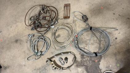 Assorted Industrial Wire Rope Slings, Shackles & Rigging Hardware &ndash; Steel, 3/8"&ndash;5/8" Diameters
