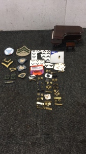 Mini Toy Piano and Various Types of Pins