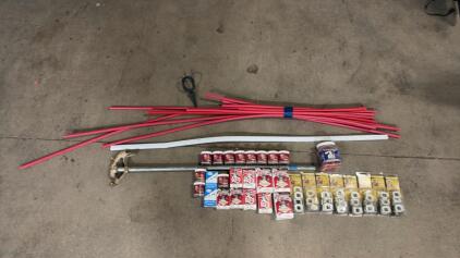 Misc Carpenter Lot: Large Viking Cable & Insulated Staples Lot w/ Conduit, Pull Guides, Bender, 1/2" Tubing USA