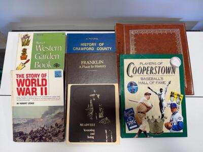 7 Assorted Vintage Non-Fiction Books: Gardening, WWII, Sports, and PA Local History