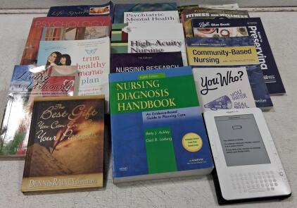Nursing, Health, Psychology Books & Kindle Keyboard eReader, Educational & Wellness