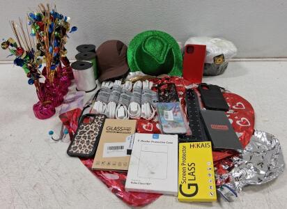 Party Decor, Hats, Phone Cases (iPhone), Screen Protectors, Power Cords, E-Reader Case