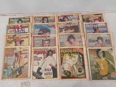 Lot of 16 Vintage Rolling Stone Magazines Late 1970s &mdash; Fleetwood Mac, Dylan, Stones, Jagger