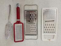 Bulk Lot: Food Network Spiralizers, Digital Kitchen Scale, Assorted Utensils - 8