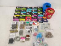 Assorted Fastener & Hardware Lot: Grip Rite, HighPoint, 20+ Boxes Screws, Nails