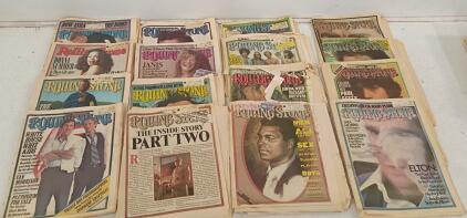 Vintage Rolling Stone Magazine Collection, 1970s Issues, Iconic Covers