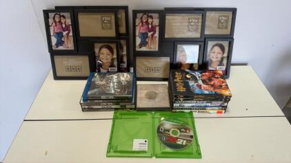 Large Lot: 10 DVDs, 2 Blu-rays, Xbox One Game, 2 Photo Frames, Whitesnake CD, Mixed Titles