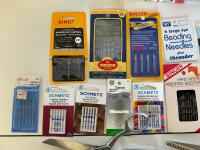 Sewing Tool & Notions Bundle: Gingher & Griffon Shears, Fiskars Rotary Cutter, Needles, Book - 4