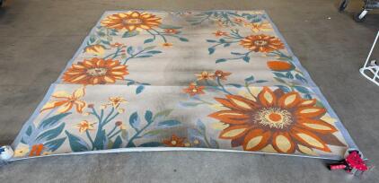 Nourison Veranda VN13 Cream 7'10" x 9'10" Indoor/Outdoor Area Rug
