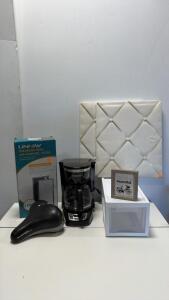 LINNIW Premium HEPA Air Purifier Filter 2-Pack for MA-40 Series, B&D Coffee pot, Wall hangers, storage drawer