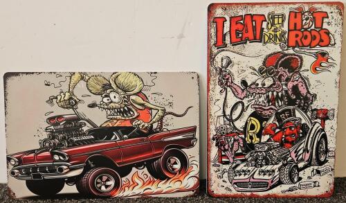 Two Ratfink Signs.
