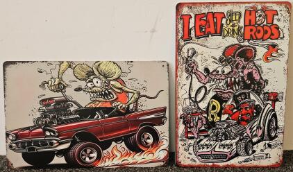Two Ratfink Signs.