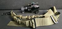 CVLIFE FoxSpook 2.5-10x40e Red & Green Illuminated Scope with Laser, Two-Point Tactical Rifle Sling