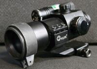 CVLIFE FoxSpook 2.5-10x40e Red & Green Illuminated Scope with Laser, Two-Point Tactical Rifle Sling - 2