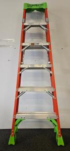 Louisville Ladder L-3080-06 6 ft Fiberglass Cross Step Ladder, 300 lb Capacity