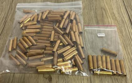 Frankford Arsenal 7.62&times;51mm Brass Casings, FA 52 Headstamp, Approx. 90&ndash;130 Pieces Inspect In Person