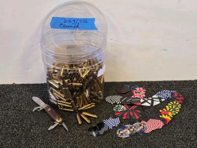 Bulk Cleaned 223/5.56 Brass Cases, Mixed Headstamp, Approx 250-350 ct, Boxer Primed