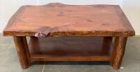 Wildwoods Rustic Log Furniture Set &ndash; TV Stand, Coffee Table & End Table, Solid Wood, Handcrafted - 10
