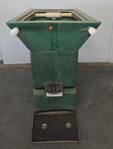 Gold Boot Cleaning Station with Steel Grate and Water Attachment