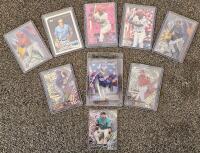 Assorted MLB Rookie Card Lot Topps Chrome Parallels & Numbered: Aquino, Gurriel, Jung, Rios+