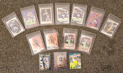 NFL Rookie Card Lot &ndash; Lamb, Chase, Taylor, Pittman, Higgins, Parallels & Inserts, 14 Total Cards