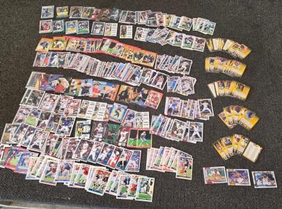 Large Mixed Sports Trading Card Lot &ndash; NFL, MLB, NBA &ndash; 400+ Cards, 1990s&ndash;2022, Topps, Score, Panini