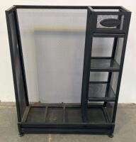 Suncast Metal Mesh Golf Bag & Accessories Storage Rack, 4 Shelves, 150 lb Capacity