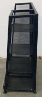 Suncast Metal Mesh Golf Bag & Accessories Storage Rack, 4 Shelves, 150 lb Capacity - 4