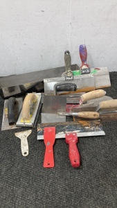 Various Trowels and Trough