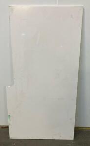 Silestone by Cosentino White Quartz Slab, Approx. 57"x27"x1.2", Cutout, Engineered Stone